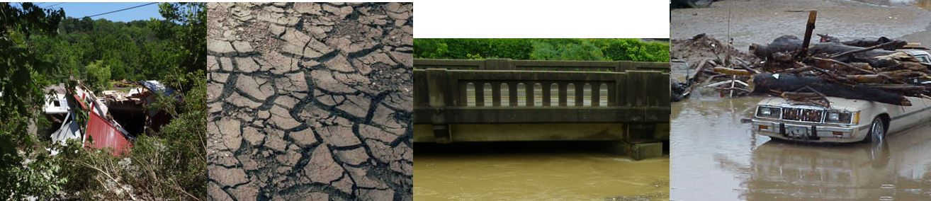 Compilation of flooding and drought pictures taken by DOW staff