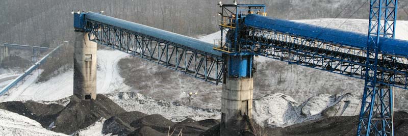 Conveyors at Appalachian coal tipple