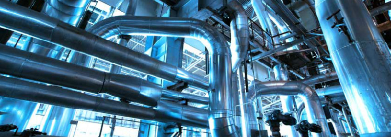 Power plant pipes