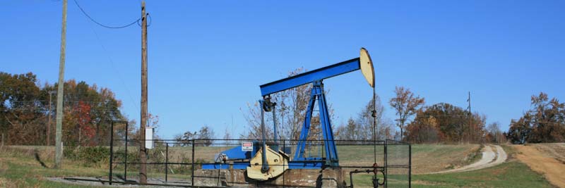 An oil well in an eastern Kentucky field