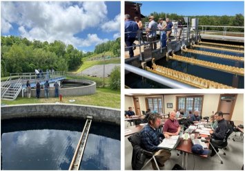 Collage showing various workshop training opportunities at water systems