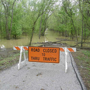 Road Closed due to Flooding