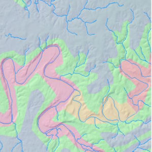 Map derived from LiDAR