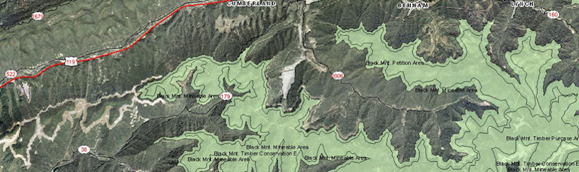 Digitized topographic map