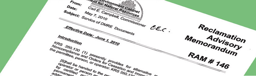 Reclamation Advisory Memoranda letter header image