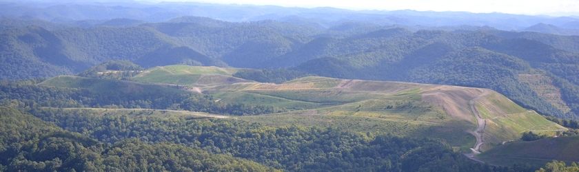 reclaimed mine site in Bell County, Kentucky