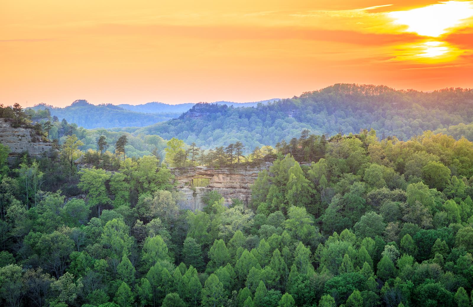 View of Kentucky mountains 