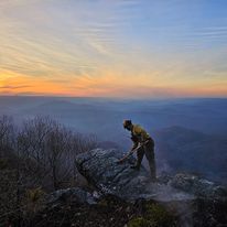 Firefighter on Mountaintop