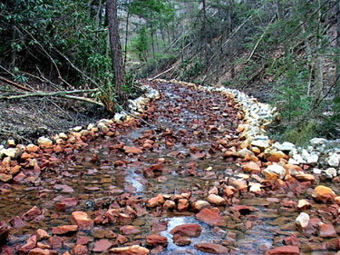 Rock Creek limestone ditch