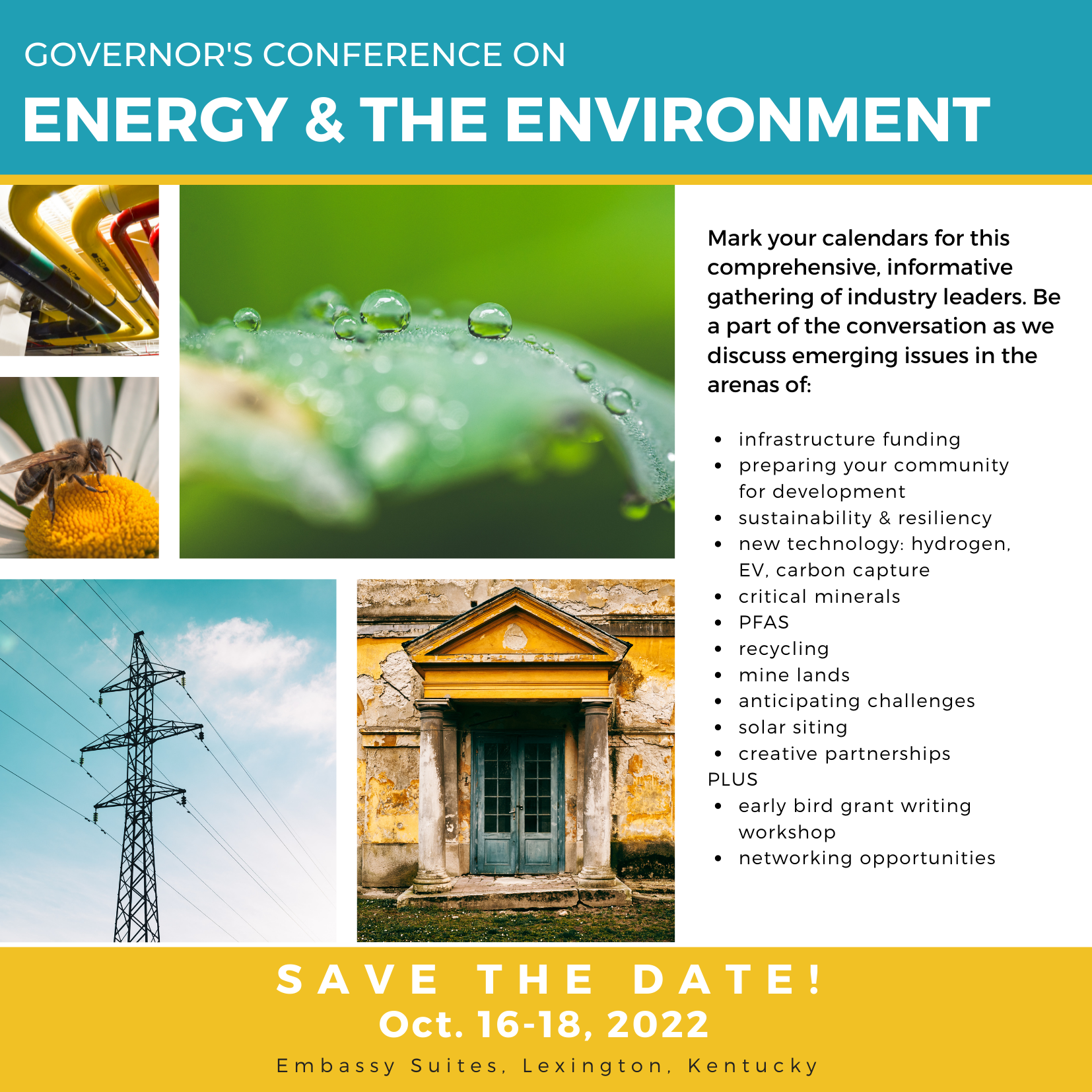 The Governor's Conference on Energy & The Environment  Oct. 16-18, 2022