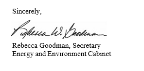 signature of EEC Secretary Rebecca Goodman