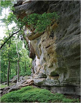 Cliff at Big Rivers Wildlife Management Area and State Forest